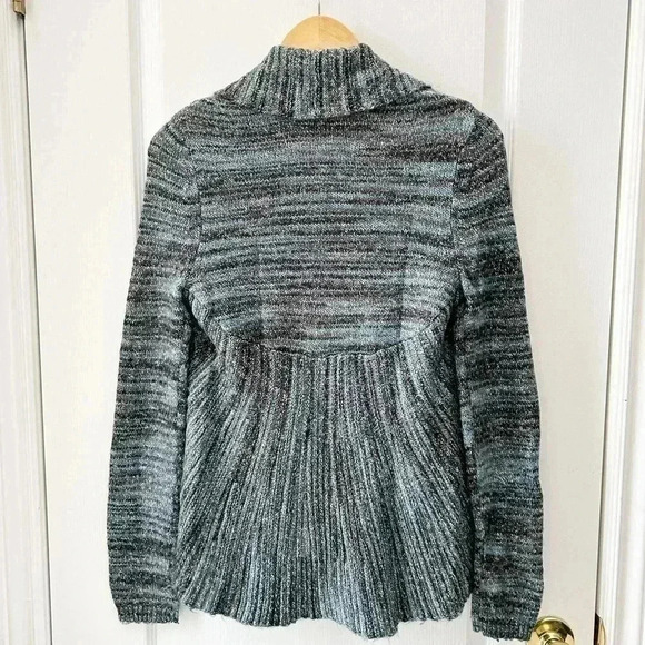 Ricki’s Cardigan Open Front Shawl Collar  Circle Sweater Blue Grey Size Small - Picture 5 of 16